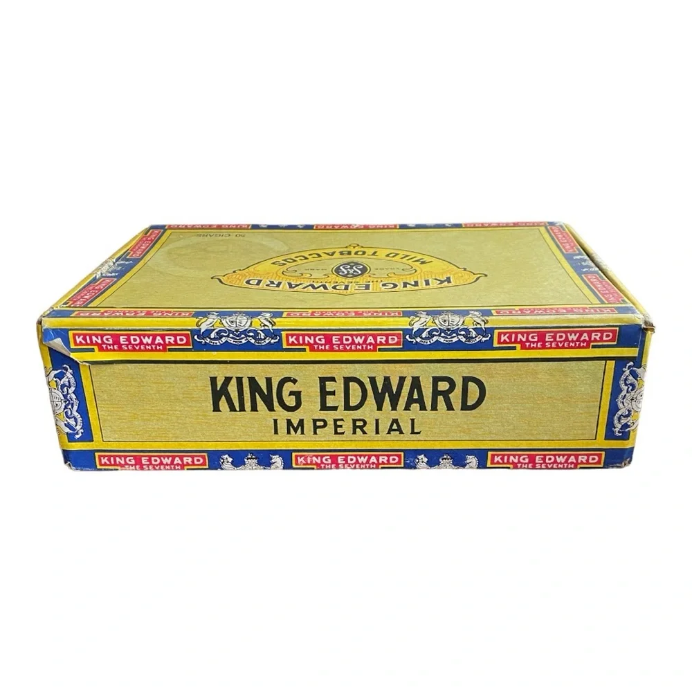Vintage King Edward the Seventh Imperial Mild Tobaccos Cigar Box Collectible